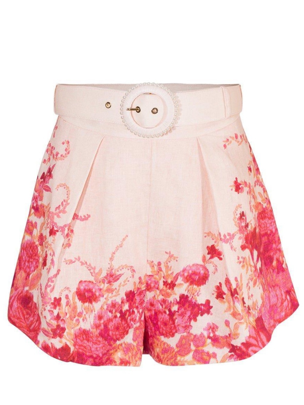 Zimmerman Pink Belted Women’s Shorts - Picture 3 of 8